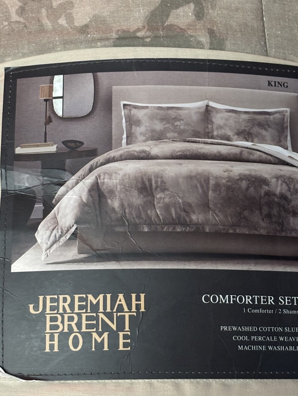 King Comforter Set in Taupe